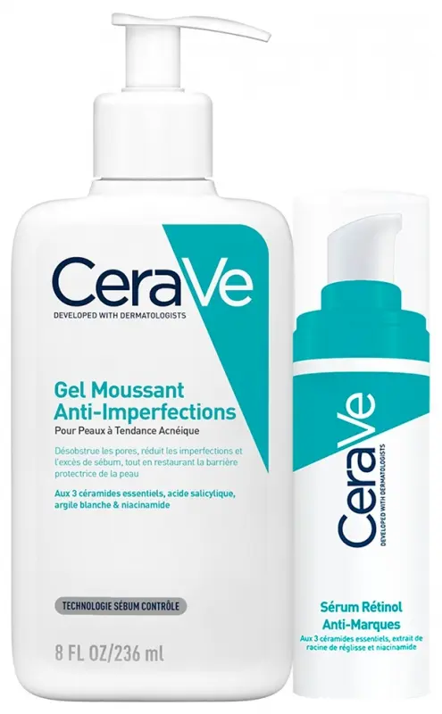 Anti-Imperfection Foaming Gel 236 ml + Retinol Anti-Blemish Serum 30 ml