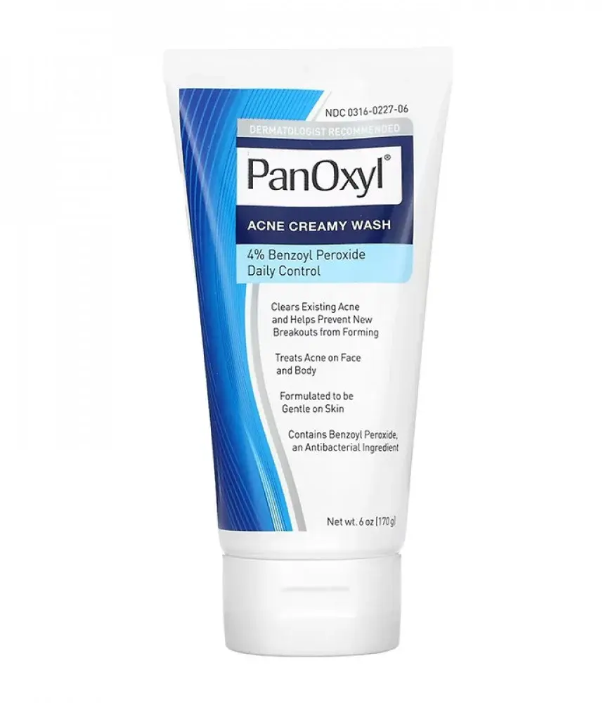 PanOxyl Acne Creamy Wash 4% Benzoyl Peroxide Daily Control - 170g