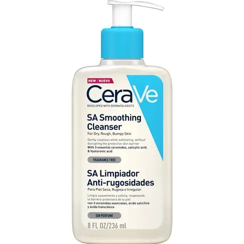 CeraVe SA Smoothing Cleanser With Salicylic Acid For Dry, Rough & Bumpy Skin 236ml
