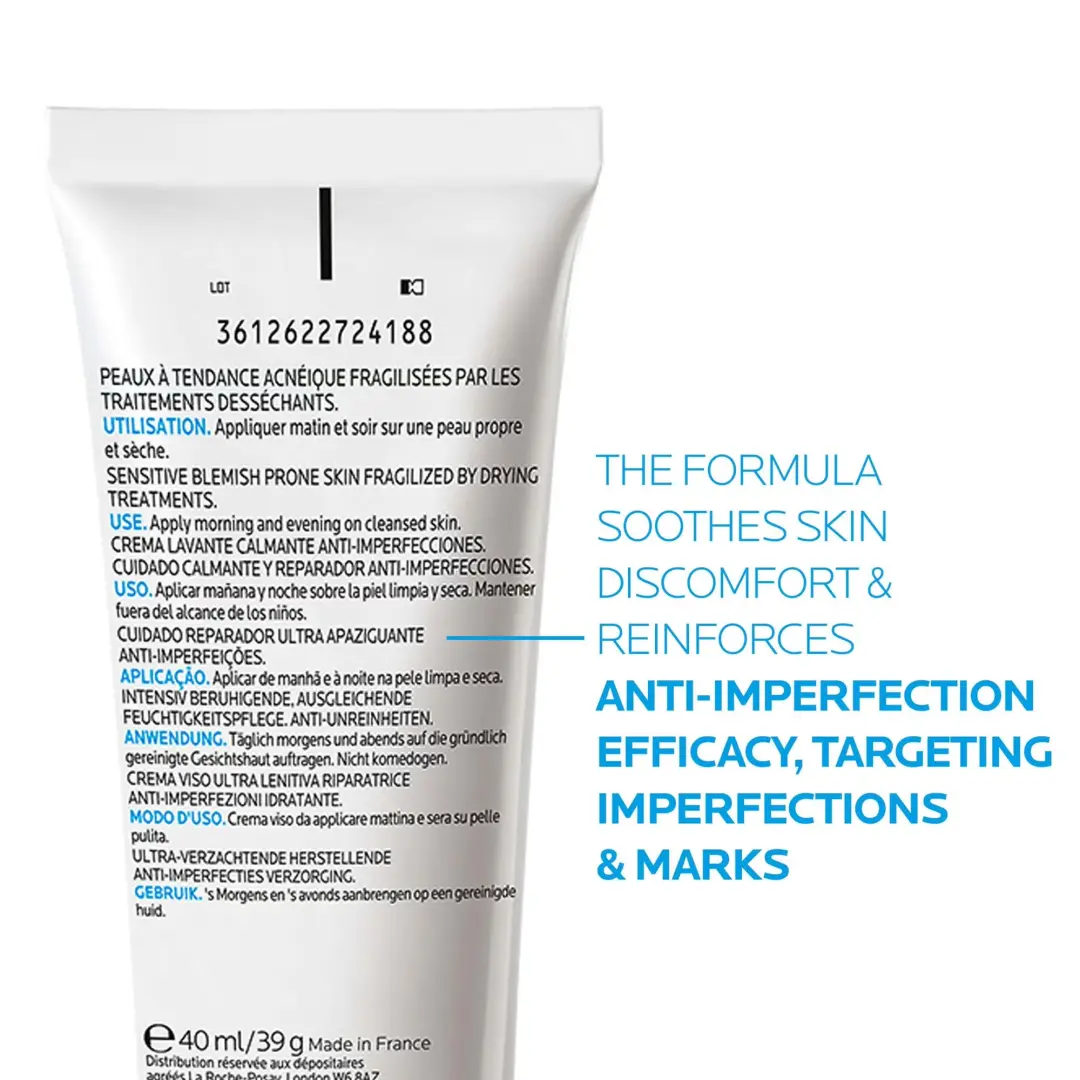 Effaclar H Isobiome Moisturizing Cream for Oily and Acne-Prone Skin 40mL