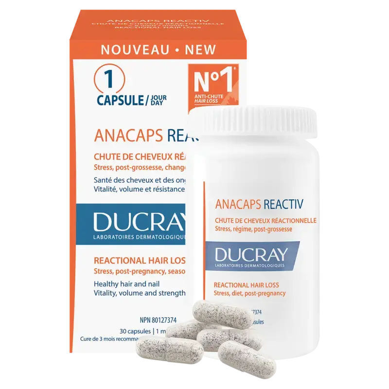 ANACAPS REACTIV - Reactional hair loss - Food supplement 30 capsules