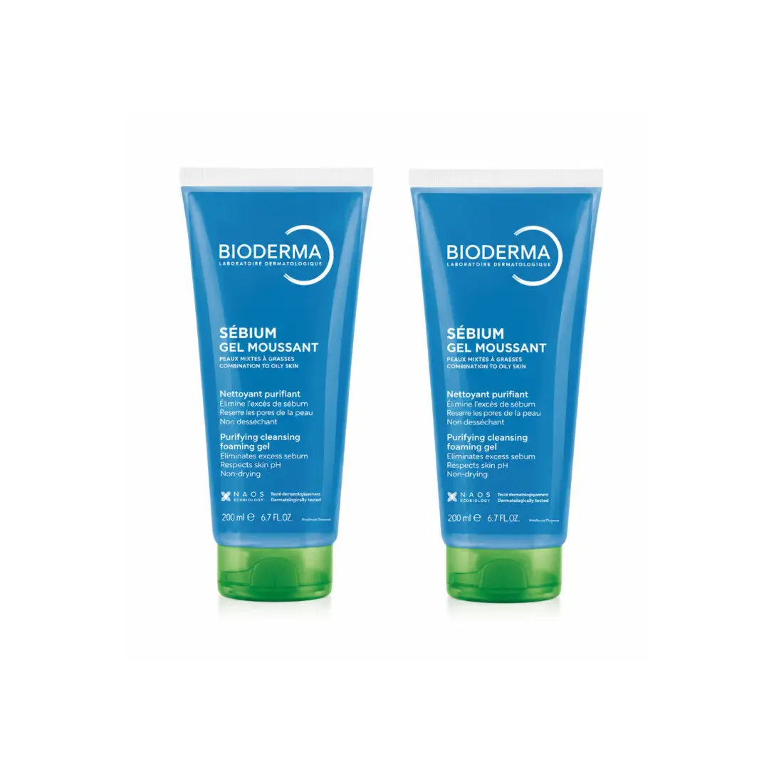 Sébium Purifying Cleansing Foaming Gel 2 x 200ml