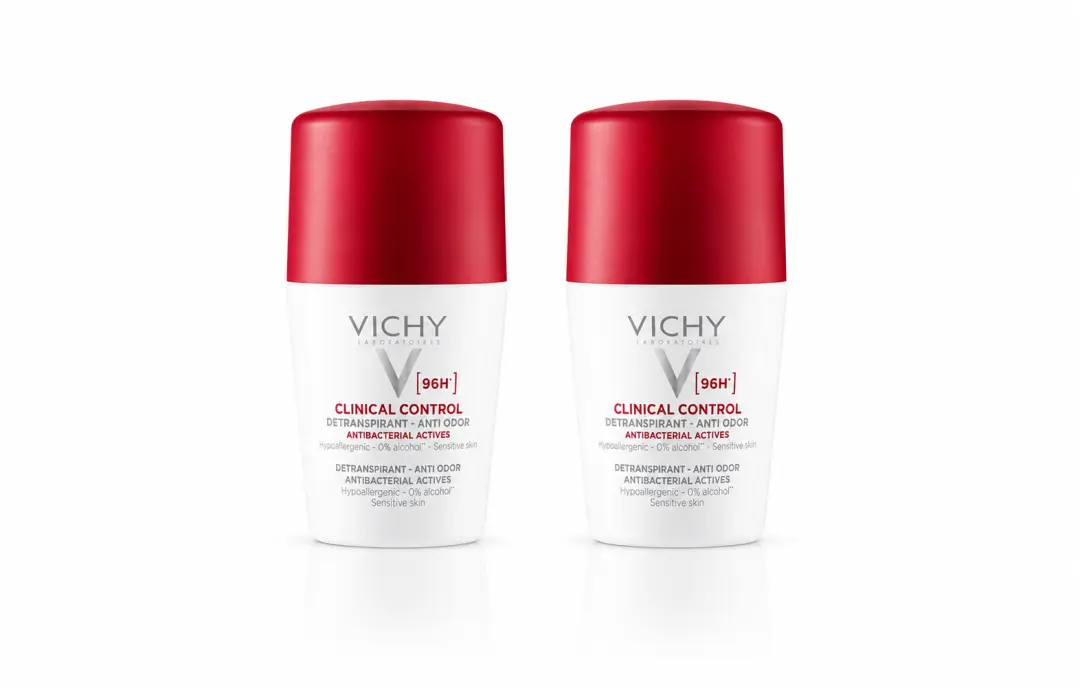 Deodorant 96H Clinical Control Antiperspirant Anti-Odour Roll-On 2 x 50ml